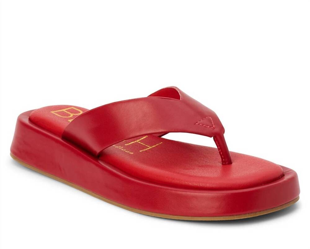 NEW MATISSE women's mallorca flip flop sandal in red